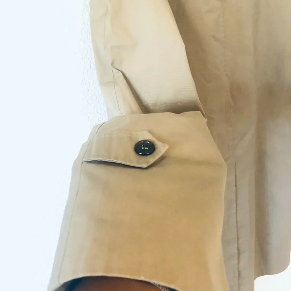 Jos. A. Bank Mens Beige Comfort Collared Full Sleeve Long Trench Coat Size 42R - Picture 10 of 12